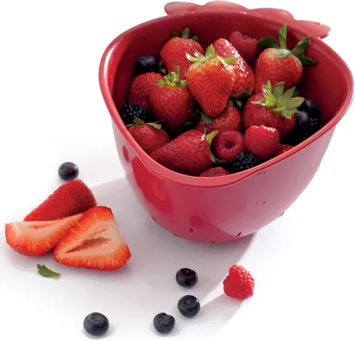 Vista 3 de Norpro, Red Strawberry Colander, Mini