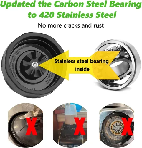 Vista 2 de Cuchilla de repuesto SS101 para accesorios de licuadora Ninja, cuchilla de licuadora de 7 aletas compatible con Nutri Ninja Foodi Power Blender