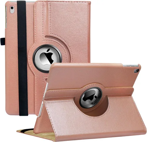 Vista 8 de LRCXL Funda para iPad Air de 3ª generación de 10.5 pulgadas 2019 / iPad Pro de 10.5 pulgadas 2017-360 grados con soporte giratorio inteligente