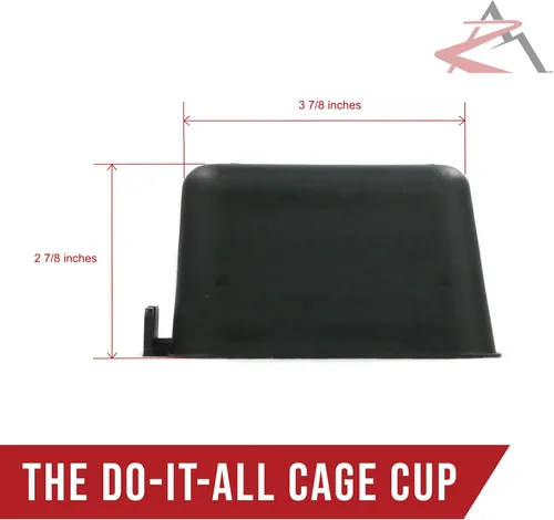 Vista 3 de The ROP Shop Paquete de 6 tazas de jaula negras para pollos, perros, faisanes, conejos y agua