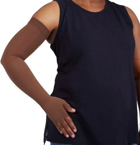 Vista 7 de mediven Harmony - Manga de compresión para linfedema de 30-40 mmHg, color negro I