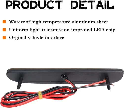 Vista 5 de Para 1994 1995 1996 1997 1998 Ford Mustang Parachoques Trasero Lateral Luces de Marcador Claro Lente Rojo Led Lámpara