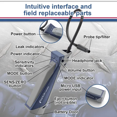 Vista 4 de Inficon Detector de fugas de refrigerante AST200IR