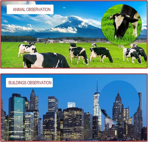 Vista 7 de Telescopio astronómico, telescopio de paisaje astronómico profesional 20X 30X 40X con trípode, portátil para principiantes