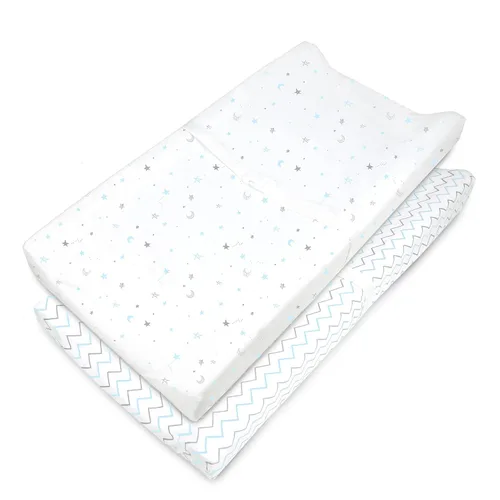 Vista 10 de American Baby Company - Sábana bajera de algodón 100% natural para colchón de cuna o cambiador