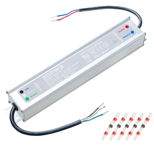 Vista 9 de Controlador LED 60W Impermeable IP67 Fuente de Alimentación AC120-277V a 12V CC Transformador de Bajo Voltaje Adaptador Voltaje Constante para Tira