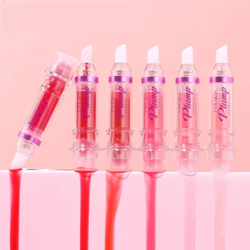 Vista 9 de Aceite para labios voluminizador con extracto de chile - Labios más llenos al instante! Aceite de brillo labial ultrahidratante y nutritivo, acabado
