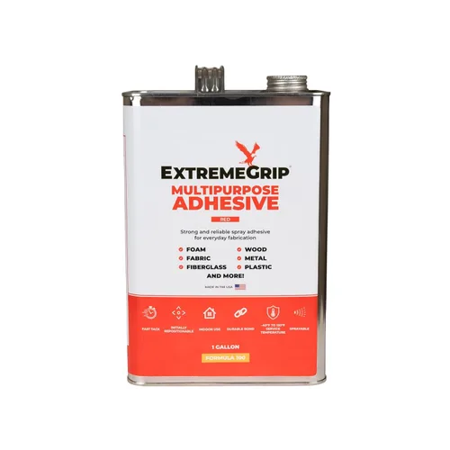 ExtremeGrip® Adhesivo multiusos rojo, adhesivo industrial profesional para tela, espuma y tapicería, adhesivo flexible de alta resistencia de
