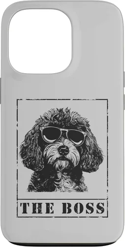 Vista 20 de iPhone 16 The Funny Cavapoo Boss Mom Dad Dog Lover Case