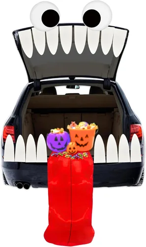 Vista 9 de 4E's Novelty Kit de decoración de maletero o golosina para automóvil monstruo, kit de maletero o golosinas para automóvil y SUV, decoración