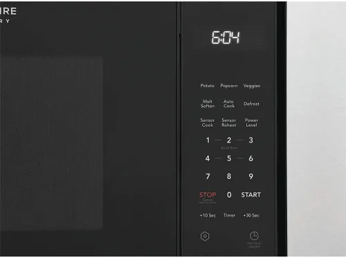 Vista 4 de Frigidaire microondas empotrable de 24 pulgadas, 1100W con capacidad de 2.2 pies cúbicos, cocción por sensor, 10 niveles de potencia, iluminación