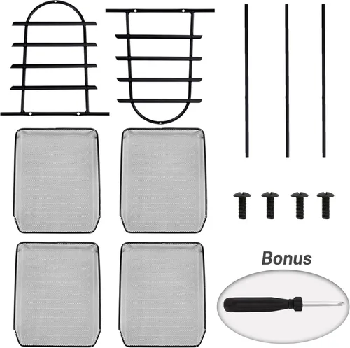 Vista 3 de Ludato 4 - Tier Mesh Metal Desk Organizers and Accessories,Office Supplies Organization Desktop File Organizer Paper Letter Tray Organizer for