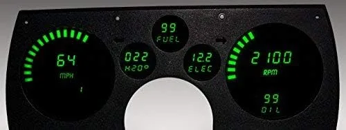 Vista 5 de Intellitronix Corp. 1982-1990 Camaro LED Digital Dash Panel de reemplazo (azul) DP4003B