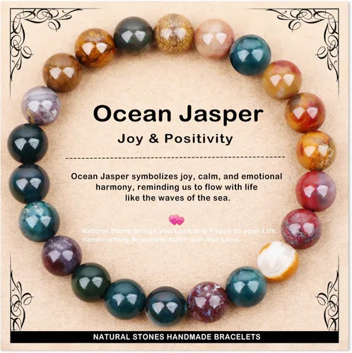 Vista 61 de AD Beads 4mm6mm8mm10mm Handmade Bracelet - Natural Gemstone for Peace and Tranquility - Meditation, Yoga, Healing and Energy Gift for Unisex