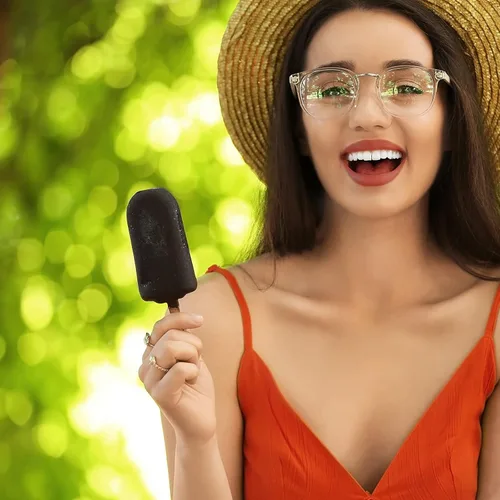 Vista 5 de Molde de silicona para helado de 4 cavidades, moldes para hornear con 200 palitos para golosinas caseras (blanco)