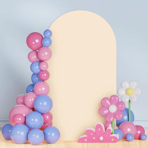 Vista 20 de Cubierta para Arco de Boda de Spandex Marfil Ajustada Cubiertas de Telón de Fondo para Arco de 6 Pies Cubierta de Arco Chiara Tela Cubiertas