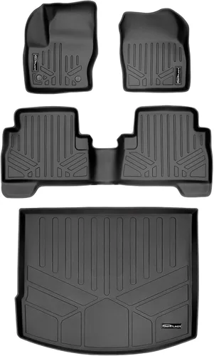 Vista 13 de SMARTLINER Alfombrilla de piso personalizada para maletero de carga para todo tipo de clima para Ford Escape 2005-2012