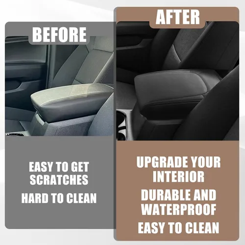 Vista 306 de Muslogy Funda para reposabrazos de consola central apta para Chevy Silverado/Tahoe y GMC Sierra/Yukon 2007-2013, cómoda almohadilla