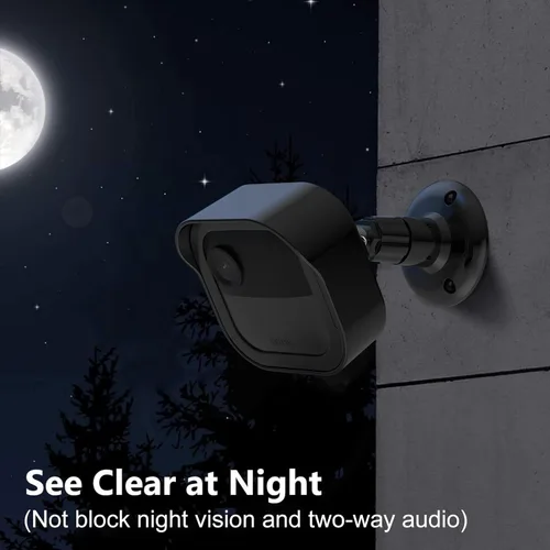 Vista 4 de Blink Outdoor 4 (4.ª generación) - Soporte de pared, cubierta protectora resistente a la intemperie y montaje ajustable de 360 grados con soporte