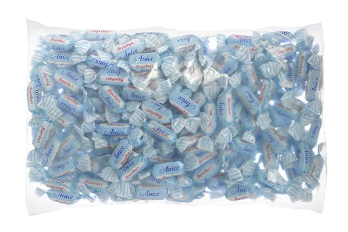 Vista 2 de Sperlari "Anice" Caramelo Duro de Anís, Bolsa a Granel, Envueltos Individualmente, Dulces Italianos, Bolsa de 1 Kg / 2.2 Libras (Paquete de 1)