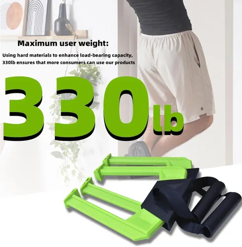 Vista 3 de Portable Pull Up Bar - Adjustable Doorway Home Gym with 330lbs Capacity - No Screw Installation for Workout Anywhere - Lightweight Travel Fitness