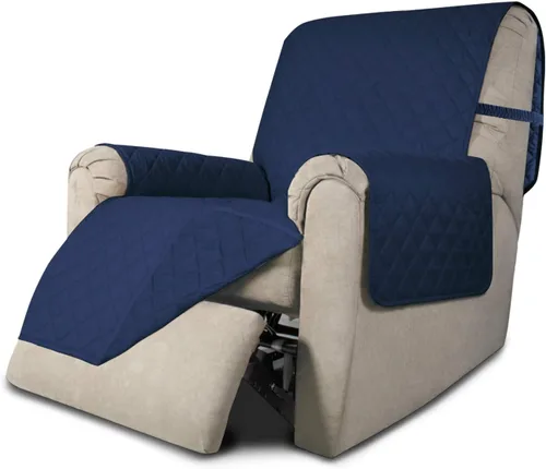 Vista 163 de Easy-Going - Funda reversible para sofá reclinable, resistente al agua, protector de muebles con correas elásticas, para mascotas y niños