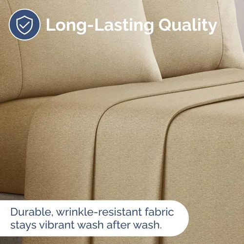 Vista 157 de Sábana encimera de bolsillo profundo, más suave que el algodón egipcio, 1 sábana encimera para colchón tamaño Queen