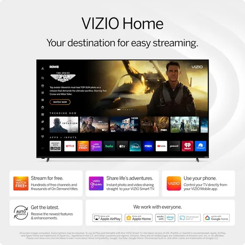 Vista 7 de VIZIO Smart TV 4K LED HDR serie V de 43 pulgadas con Dolby Vision, WiFi 6E, compatible con auriculares Bluetooth, compatibilidad con AMD FreeSync