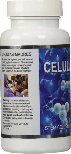 Vista 4 de Celulas Madres (AFA) Aphanizomenon Flos-aquae Stem Cell Enhancer + 1 botella gratis. Por Azul y Verde algas