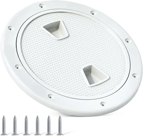 Vista 10 de Escotilla de barco de 4, 6 y 8 pulgadas, placas de cubierta para barcos, escotilla de inspección redonda antideslizante, cubierta desmontable