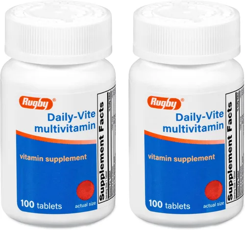 Vista 9 de Rugby Daily-Vite Multivitamin - Suplemento vitamínico diario - 100 tabletas (1 paquete)