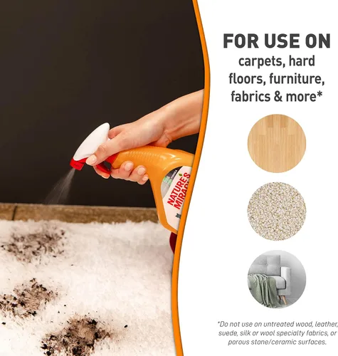 Vista 6 de Nature's Miracle Removedor de manchas y olor solo para gatos con Oxy, 710 ml