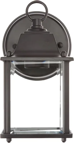 Vista 2 de Boston Harbor 685-8039 pared exterior de una sola luz, acabado negro