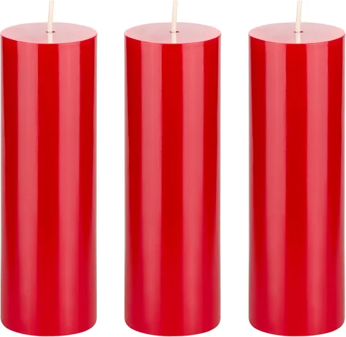 Vista 7 de Mega Candles 1 vela de pilar negra sólida sin perfume, vertida a mano, vela de cera de alta calidad de 2 x 6 pulgadas, decoración del hogar, spas