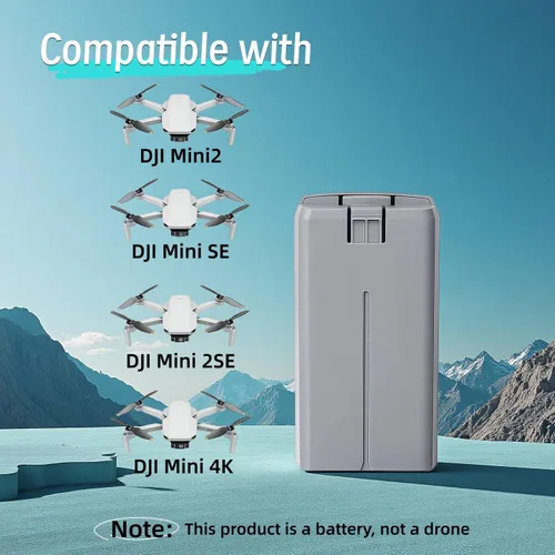 Vista 5 de Mavic Mini 2 - Batería de repuesto (2400 mAh), batería compatible con vuelo inteligente utilizada para DJI Mini 2SE/Mini4K Drone