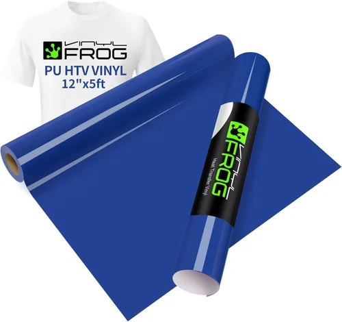 Vista 57 de VINYL FROG Paquete de 6 rollos de vinilo HTV de 12 x 3 pies de transferencia de calor para camisetas, amarillo, granate, camello, vinilo