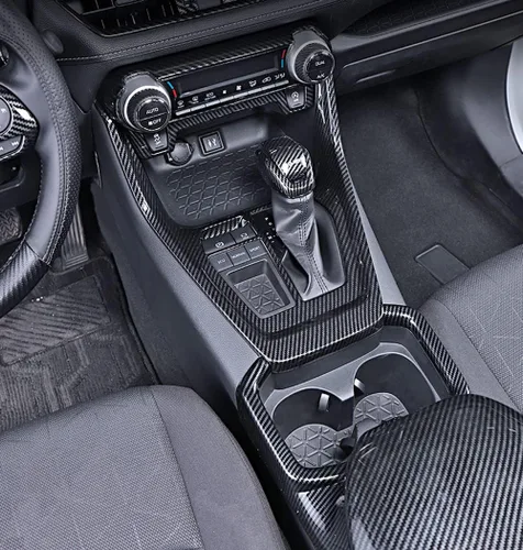 Vista 3 de ERIDANUS Accesorios para automóviles compatibles con RAV4 2024 2023 2022 2021 2020 2019 interior caja de cambios marco de panel de cubierta