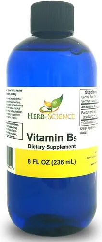 Vista 3 de Vitamina B5 gotas de ácido pantoténico, extracto líquido sin alcohol que mantiene las hormonas saludables, apoya la salud del corazón, ayuda a