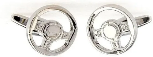 Vista 3 de MRCUFF Mancuernas para volante de coche de carreras en una caja de regalo de presentación y paño de pulido