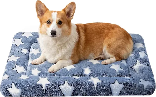 Vista 13 de Tapete de cama para gatos y perros, tapete reversible para jaula de perro, suave y transpirable, cama duradera para perros y gatos extra pequeños