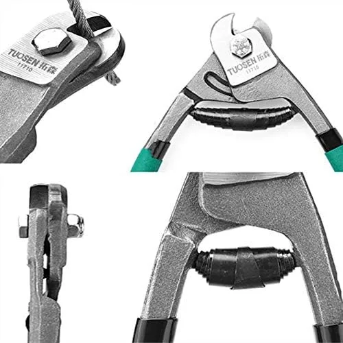 Vista 8 de Cortador de cuerda de alambre de acero de 8 pulgadas, resistente, alicates de corte de cable de cambio de freno de bicicleta interior exterior