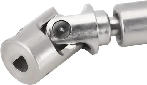 Vista 5 de INJORA Ejes de transmisión de acero inoxidable con orificio en forma de D para Axial AX24 XC-1 Upgrade 1/24 RC Crawler Upgrade