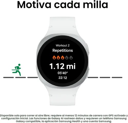 Vista 4 de Samsung Galaxy Watch 8 Classic (2025) - Reloj inteligente Bluetooth de 1.81 pulgadas, diseño de cojín, bisel giratorio, botón rápido, entrenamiento