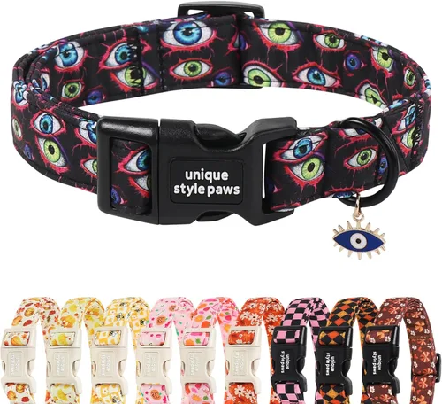 Vista 16 de Unique style paws Collar de perro con hebilla de plástico con colgante, collar de cachorro para primavera y verano, traje de baño para fiesta