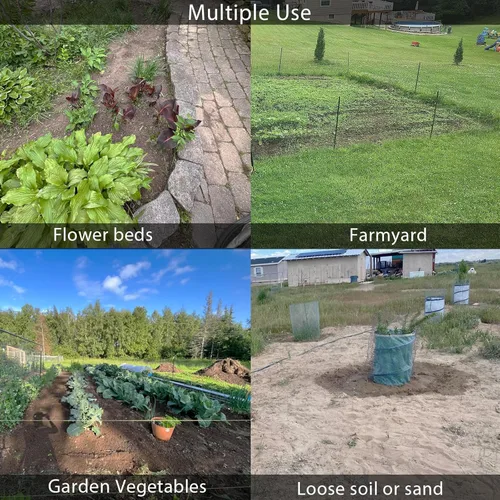 Vista 6 de DonSail Herramienta de Jardín Azada - Azadas de Jardín Scuffle para Desherbar Jardinería Mango Largo Resistente - Azada de Estribo con Lazo