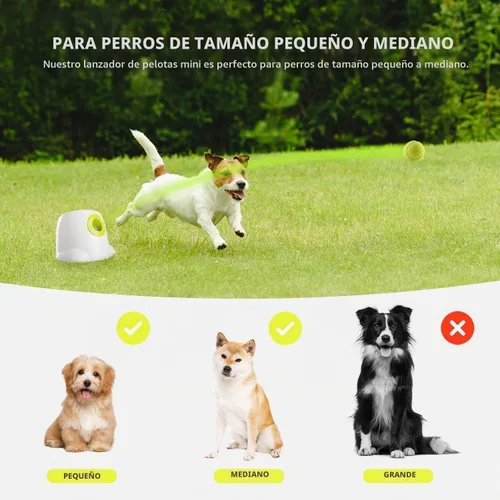 Vista 6 de ALL FOR PAWS Lanzador automático de bolas para perros, máquina interactiva para mascotas, lanzador de bolas para interiores, 3 bolas incluidas