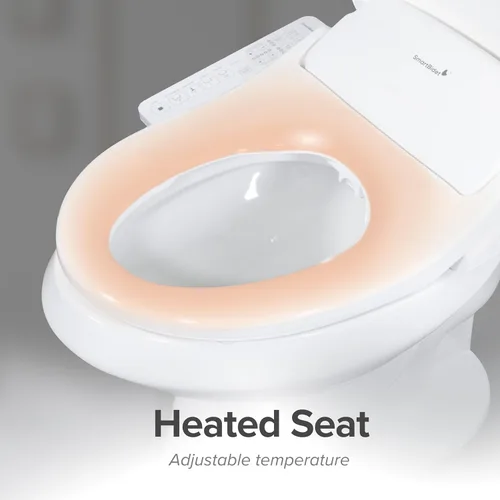 Vista 9 de SmartBidet SB-2600 - Asiento para bidé eléctrico con mando a distancia, con calefacción electrónica, secadora de aire caliente y función de lavado