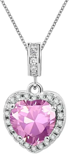 Vista 5 de KunBead Colgantes de enero a diciembre con piedra natal de amor y corazón compatibles con collar de pulsera Pandora