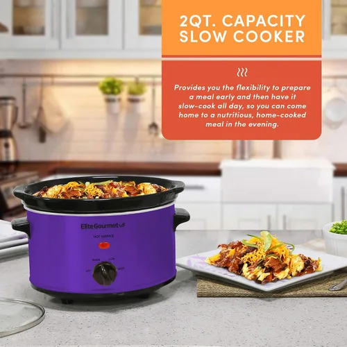 Vista 2 de Elite Gourmet MST-275XS - Cocina eléctrica lenta, temperatura ajustable