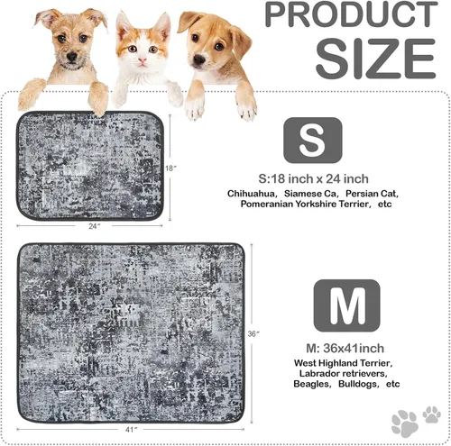 Vista 6 de Qeils Almohadillas lavables para orina para perros, almohadillas Medallón Negro Verde